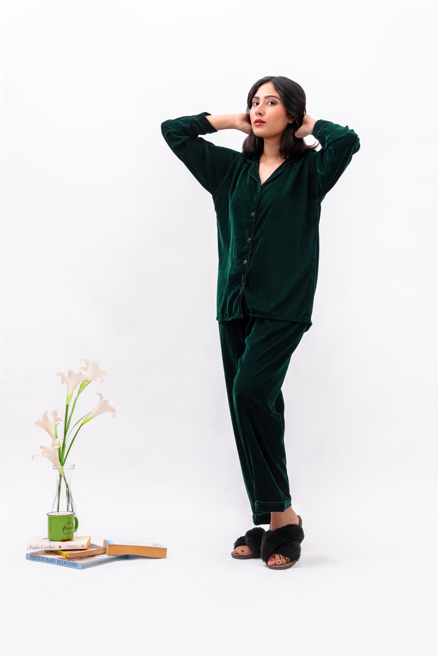 Enchanted Emerald Green Velvet