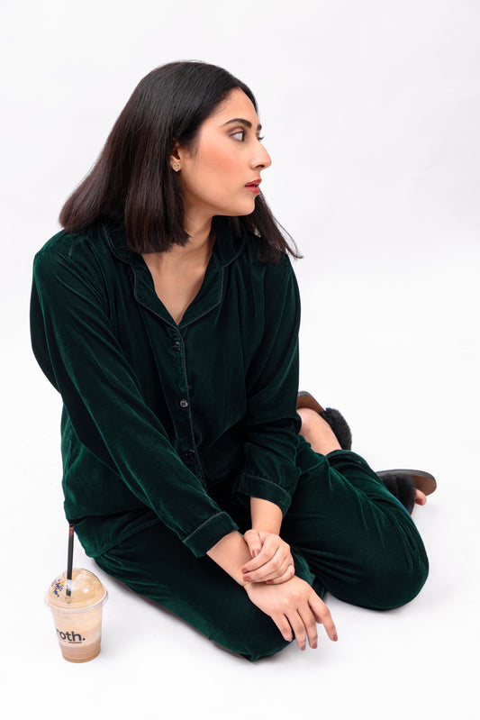 Enchanted Emerald Green Velvet