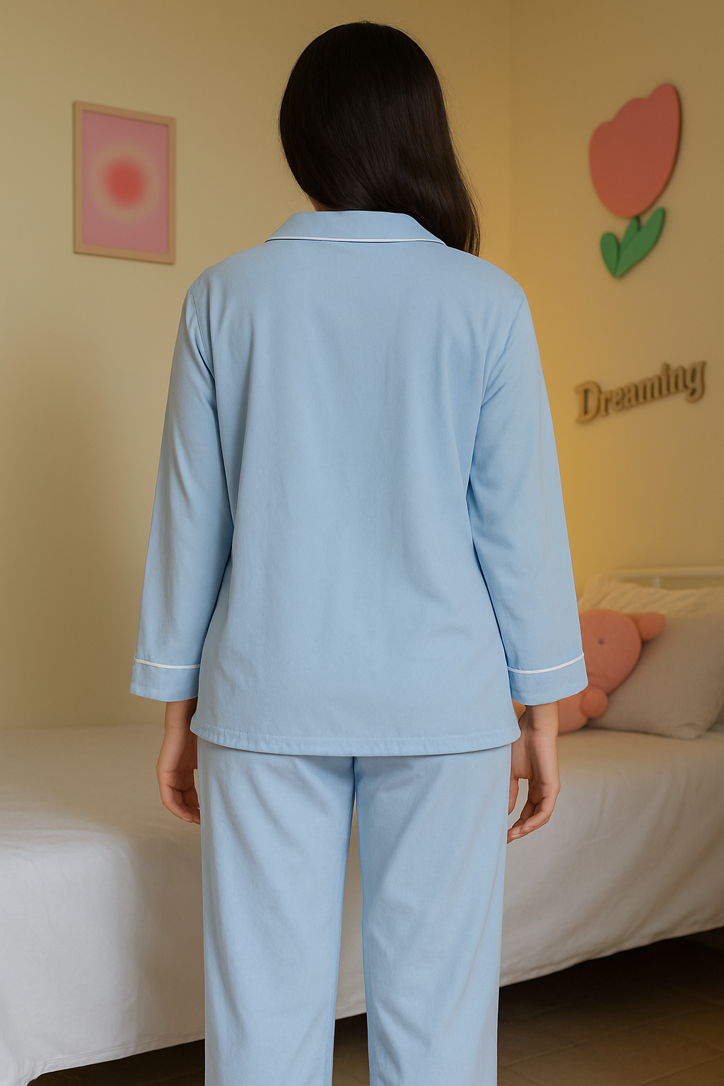 Ocean Blue Solid Linen